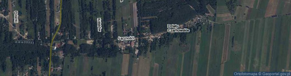 Zdjęcie satelitarne Działy Czarnowskie ul.